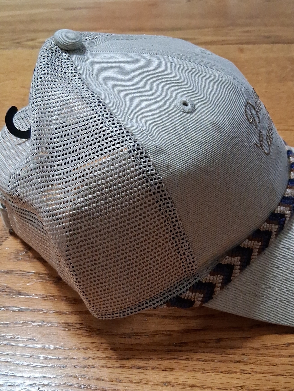 DALLAS COWBOYS CAP Hat Womens NEW Adjustable CREME BEIGE TAN FISHTAIL NEW - Picture 4 of 7